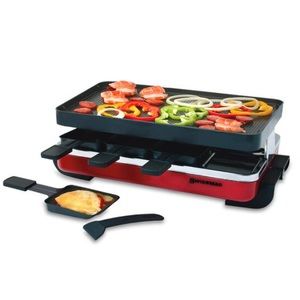 Classic Raclette Party Grill With Reversible Grill Plate